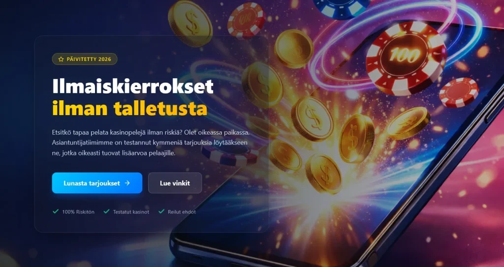 hero image ilmaiskierroksia ilman talletusta 